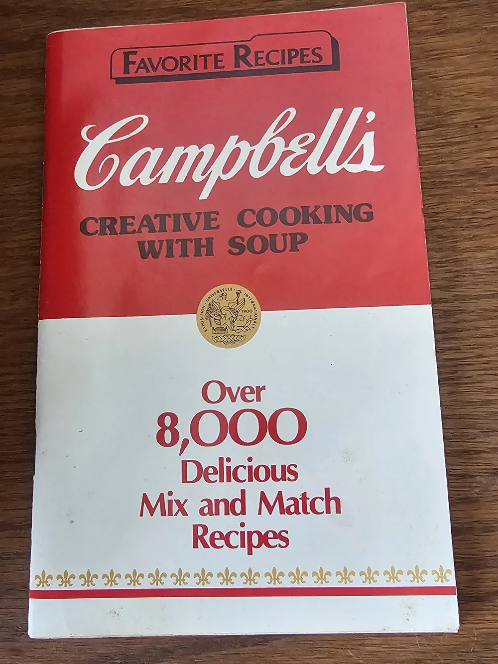 Campbell's Creative Cooking with Soup Recipe Book - Red & White